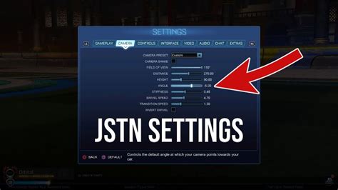  JSTN camera settings 